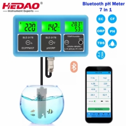 China 7 IN 1 HEDAO Online Bluetooth PH/TDS/EC/CF/ORP/Moisture/TEMP Water Quality Tester BLE-3178 7 IN 1 HEDAO Online Bluetooth PH/TDS/EC/CF/ORP/Moisture/TEMP Water Quality Tester BLE-3178 company