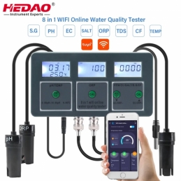 China 8 IN 1 Tuya Wifi PH / ORP / EC/TDS/SALT/S.G/CF/temperature Meter   8 IN 1 Tuya Wifi PH / ORP / EC/TDS/SALT/S.G/CF/temperature Meter   company