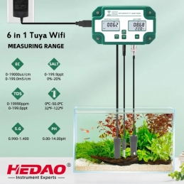 China 6 IN 1 Tuya Wifi TDS.EC.PH.Salinity .G.S.TemP Monitor for Hydroponics 6 IN 1 Tuya Wifi TDS.EC.PH.Salinity .G.S.TemP Monitor for Hydroponics company