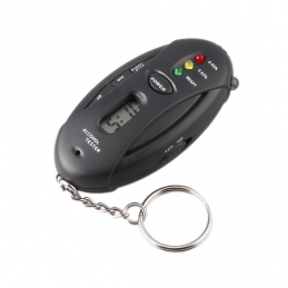 China Keychain alcohol tester breathalyzer with 3 test step and led indication company