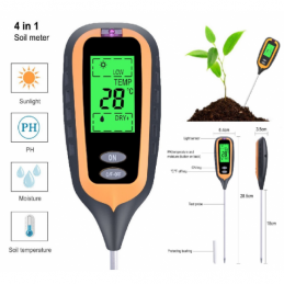 China 4 IN 1 Digital Soil PH Meter Moisture Meter Temperature Sunlight Tester 4 IN 1 Digital Soil PH Meter Moisture Meter Temperature Sunlight Tester company