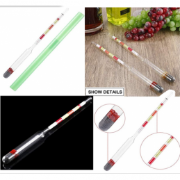 3 Scale Home brew Hydrometer Wine Beer Cider Alcohol Testing Making Tester 
