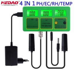 China  4 in 1 PH EC RH TEMP Water Quality Monitor For Swimming Pool company