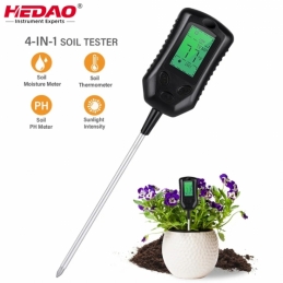 China Multifunctional Soil PH&Moisture&Light meter New arrival 4 IN 1 Digital Soil PH Moisture Temperature Sunlight Tester for garden Plants factory