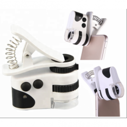 China USB Rechargeable Mini 10-60X Pocket Microscope Jewelry Magnifier Loupe Glass LED UV Light company