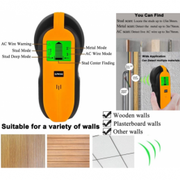 China Stud Center Detector Stud Finder, 3-in-1 Wall Detector, Metal and AC Live Wire Detector  Stud Center Detector Stud Finder, 3-in-1 Wall Detector, Metal and AC Live Wire Detector  company