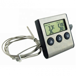 China Cooking Oven BBQ Thermometer for Grill with External Probe company