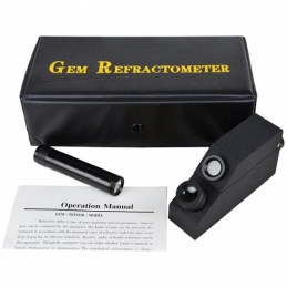 China gemological refractometer 1.30 - 1.81 RI with flashlight company